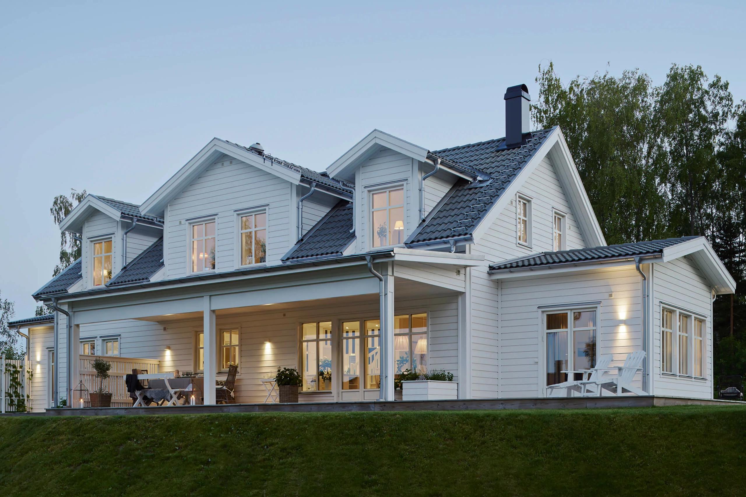 trivselhus villa falsterbo fasad