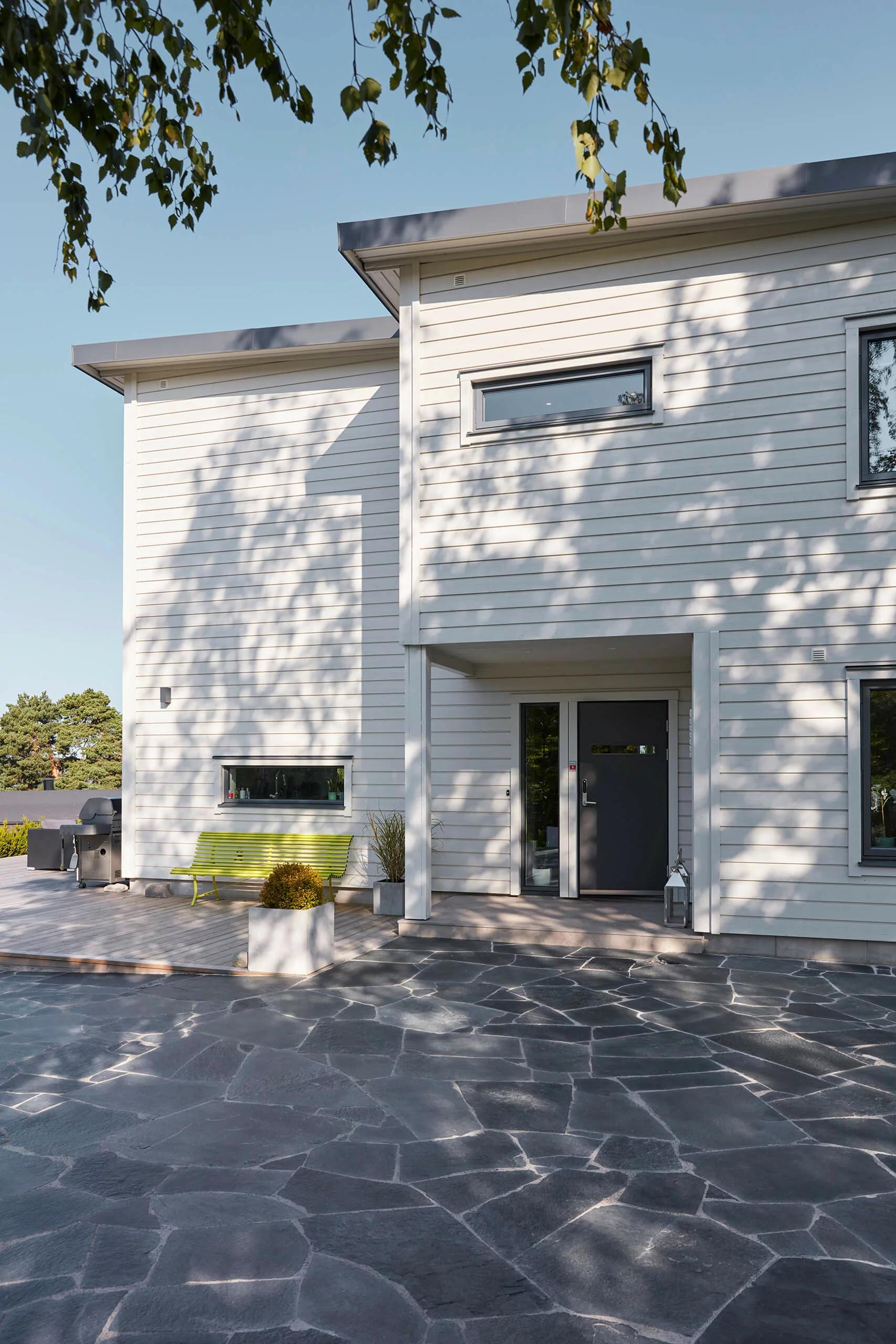 trivselhus villa lidingö fasad bygga hus